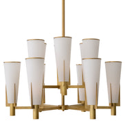 Candelabru Dino Double, finisaj alamă antichizată