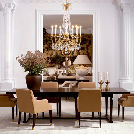 Candelabru Duvaux, finisaj auriu antichizat