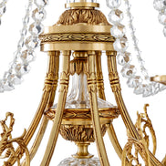 Candelabru Duvaux, finisaj auriu antichizat