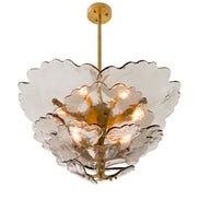 Candelabru Florina, sticlă fumurie