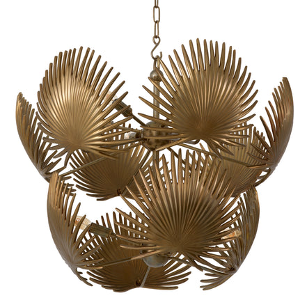 Candelabru Foliage, finisaj alamă vintage