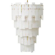 Candelabru Greyson XL, finisaj alamă antichizată, alabastru