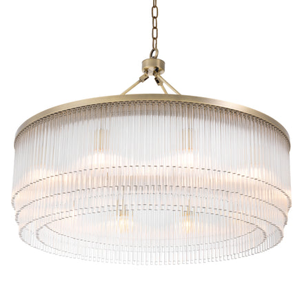 Candelabru Hector L, finisaj alamă periată deschisă