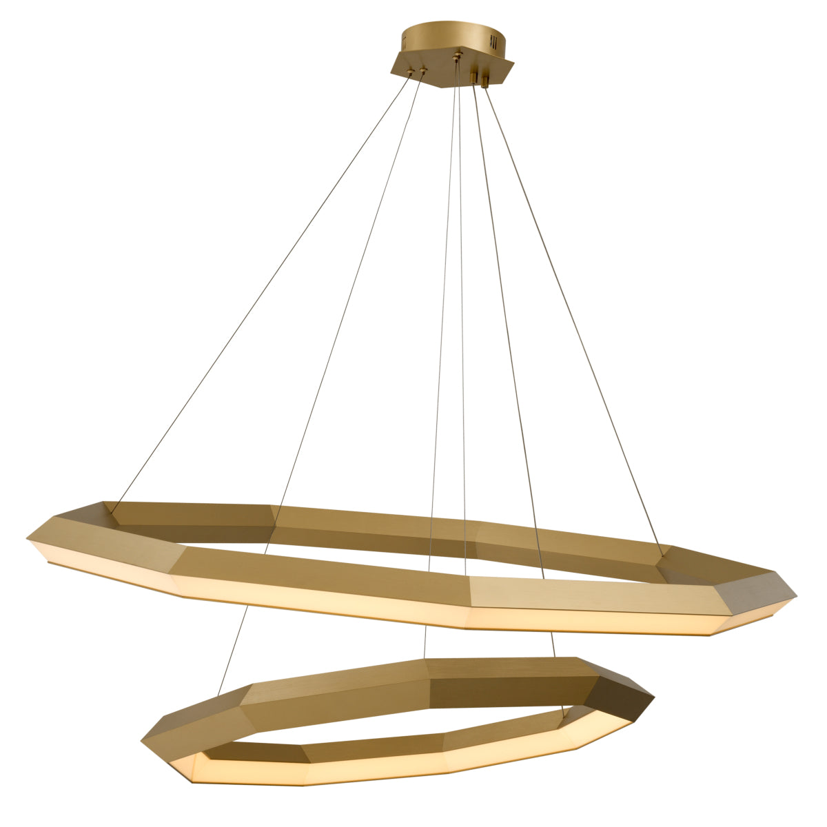 Candelabru Helvetia L, finisaj alamă antichizată