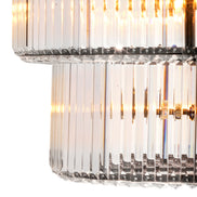 Candelabru Infinity Double, finisaj bronz cu reflexe