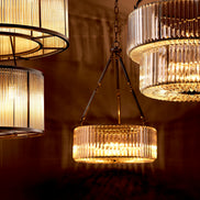 Candelabru Infinity, finisaj bronz cu reflexe