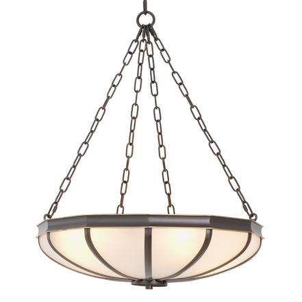 Candelabru Jenkins S, finisaj bronz cu reflexe, sticlă albă