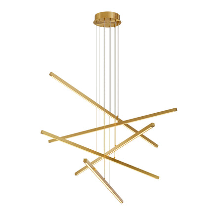 Candelabru Kimpton, finisaj alamă antichizată