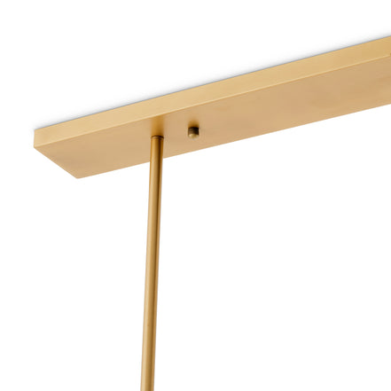 Candelabru Laurent dreptunghiular, finisaj alamă antichizată