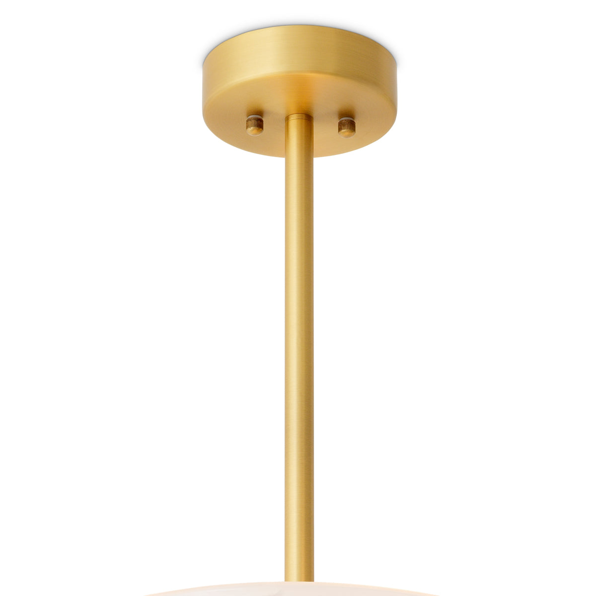 Candelabru Maranello, finisaj alamă antichizată, sticlă mată