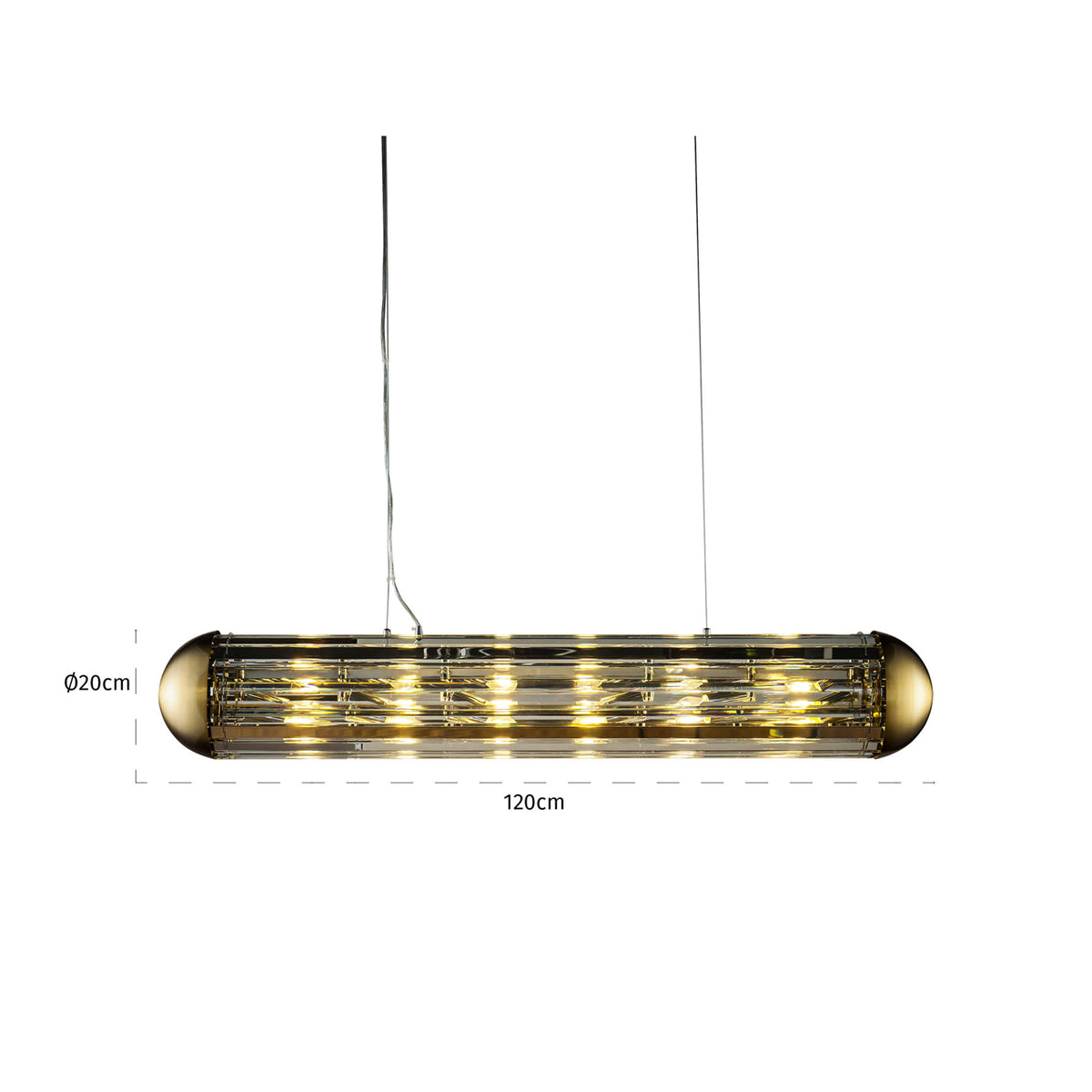 Candelabru Mula, bronz – desen tehnic cu dimensiuni