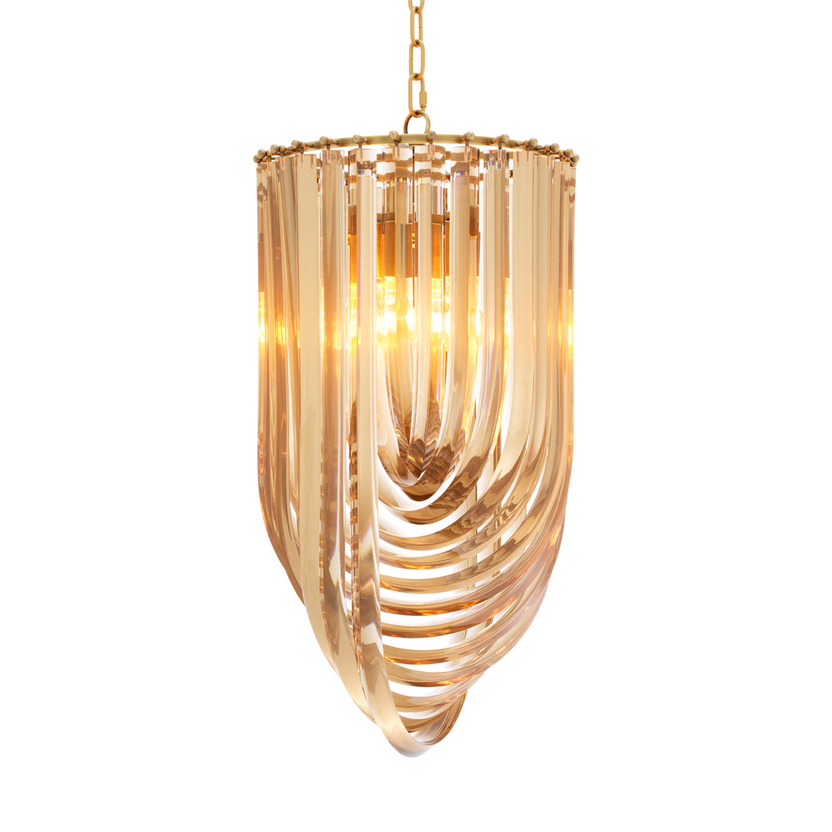 Candelabru Murano culoare șampanie ø 35 x Î. 65 cm
