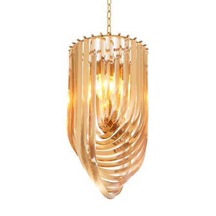 Candelabru Murano culoare șampanie ø 35 x Î. 65 cm