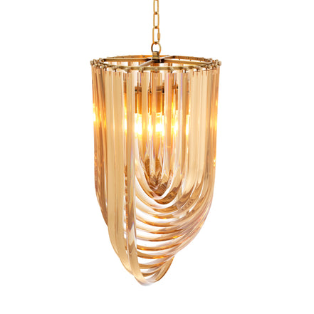 Candelabru Murano culoare șampanie ø 35 x Î. 65 cm