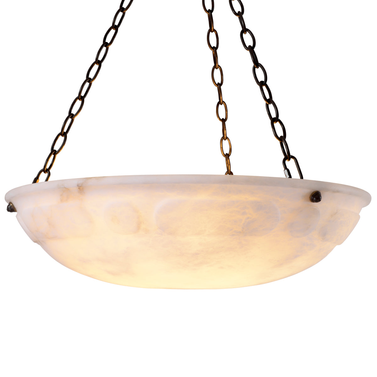 Candelabru Novara, finisaj bronz cu reflexe, alabastru