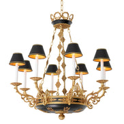 Candelabru Palais, finisaj auriu antichizat
