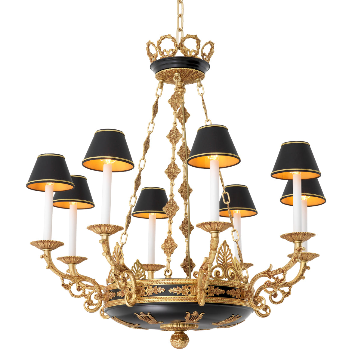 Candelabru Palais, finisaj auriu antichizat