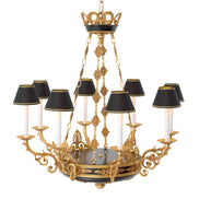 Candelabru Palais, finisaj auriu antichizat