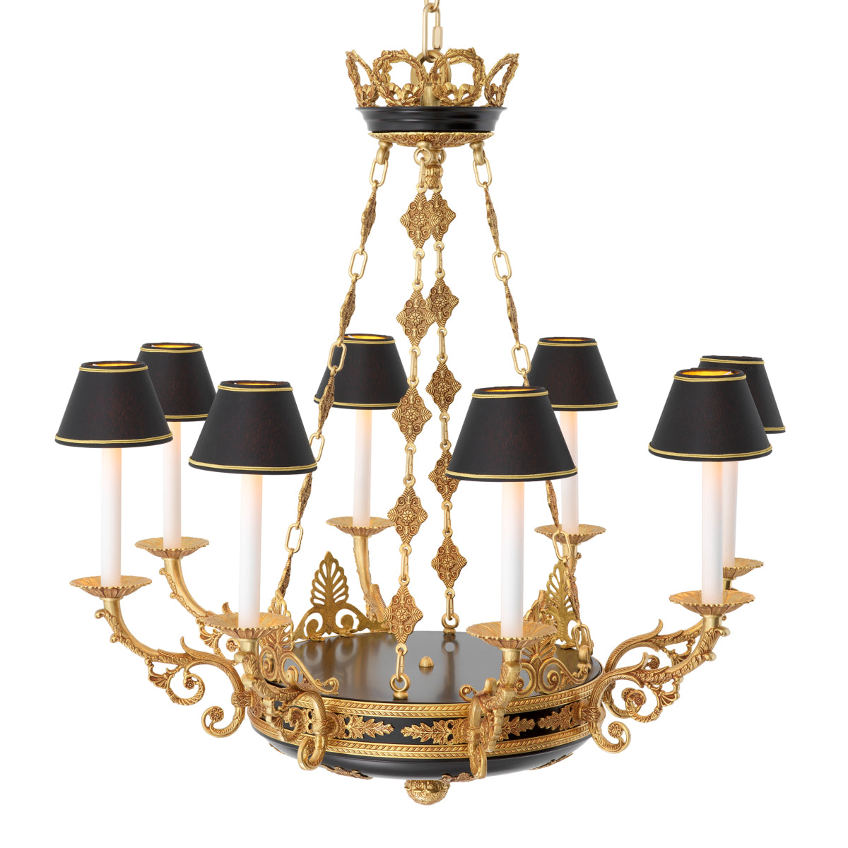 Candelabru Palais, finisaj auriu antichizat