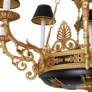 Candelabru Palais, finisaj auriu antichizat