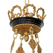 Candelabru Palais, finisaj auriu antichizat