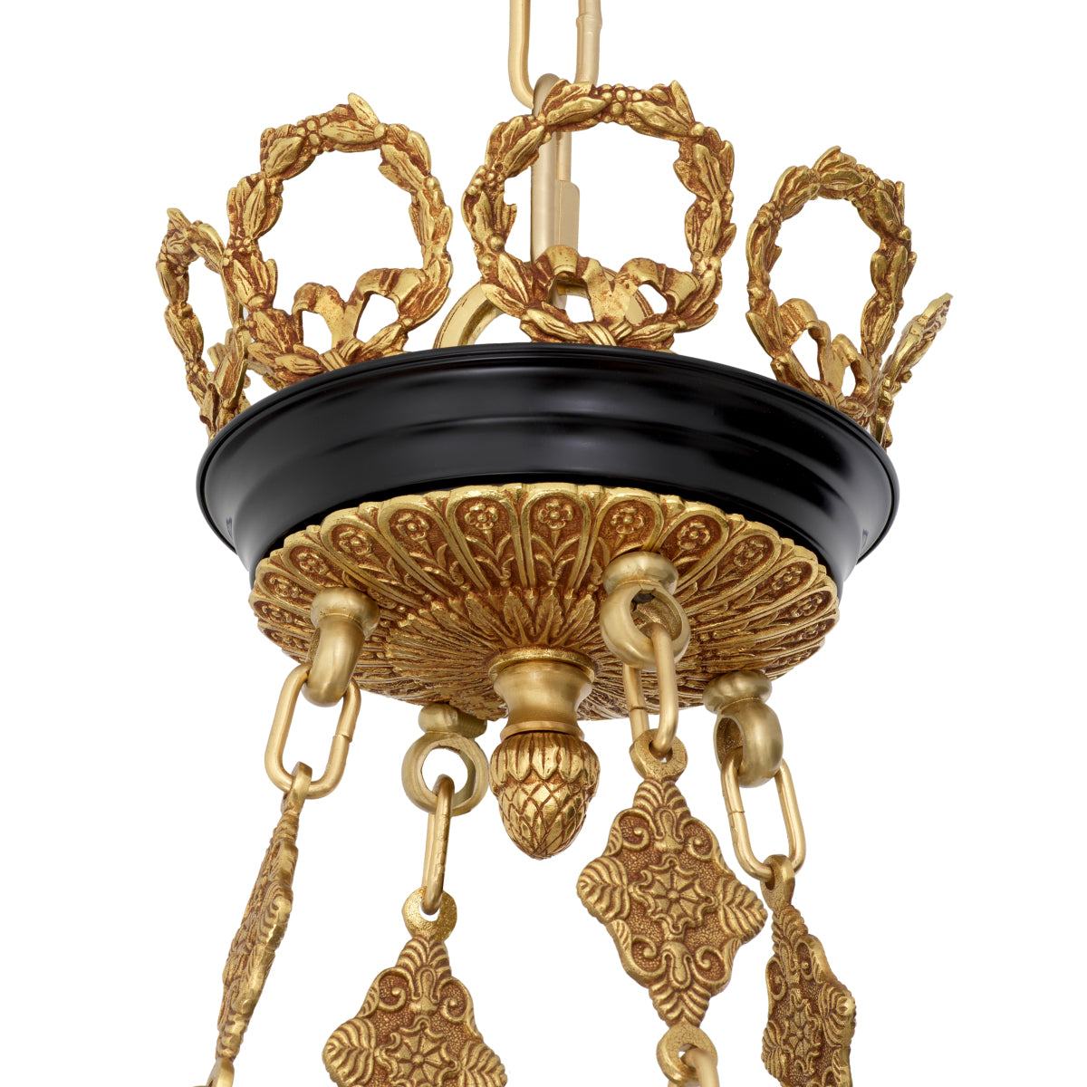 Candelabru Palais, finisaj auriu antichizat