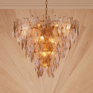 Candelabru Rhombus L, finisaj alamă antichizată