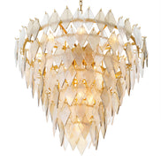 Candelabru Rhombus L, finisaj alamă antichizată