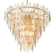 Candelabru Rhombus L, finisaj alamă antichizată