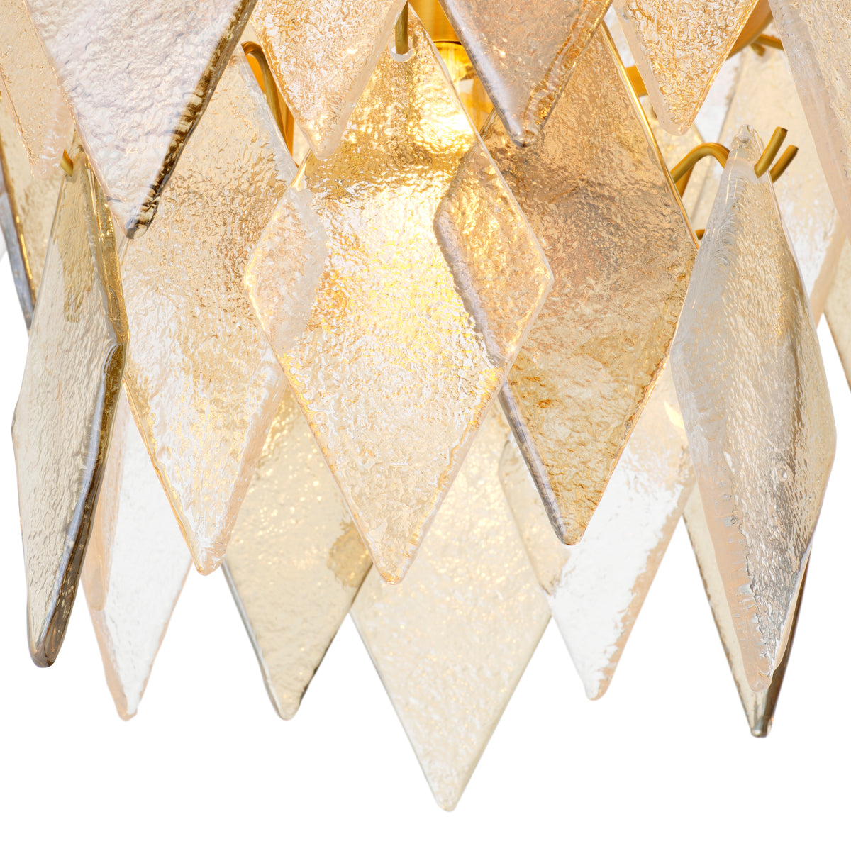 Candelabru Rhombus L, finisaj alamă antichizată