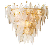 Candelabru Rhombus S, finisaj alamă antichizată