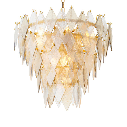 Candelabru Rhombus S, finisaj alamă antichizată