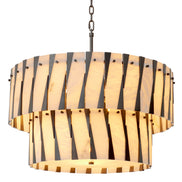 Candelabru Rivington, finisaj bronz cu reflexe, alabastru