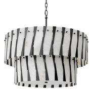 Candelabru Rivington, finisaj bronz cu reflexe, alabastru