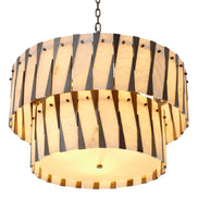 Candelabru Rivington, finisaj bronz cu reflexe, alabastru