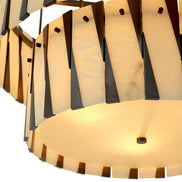 Candelabru Rivington, finisaj bronz cu reflexe, alabastru