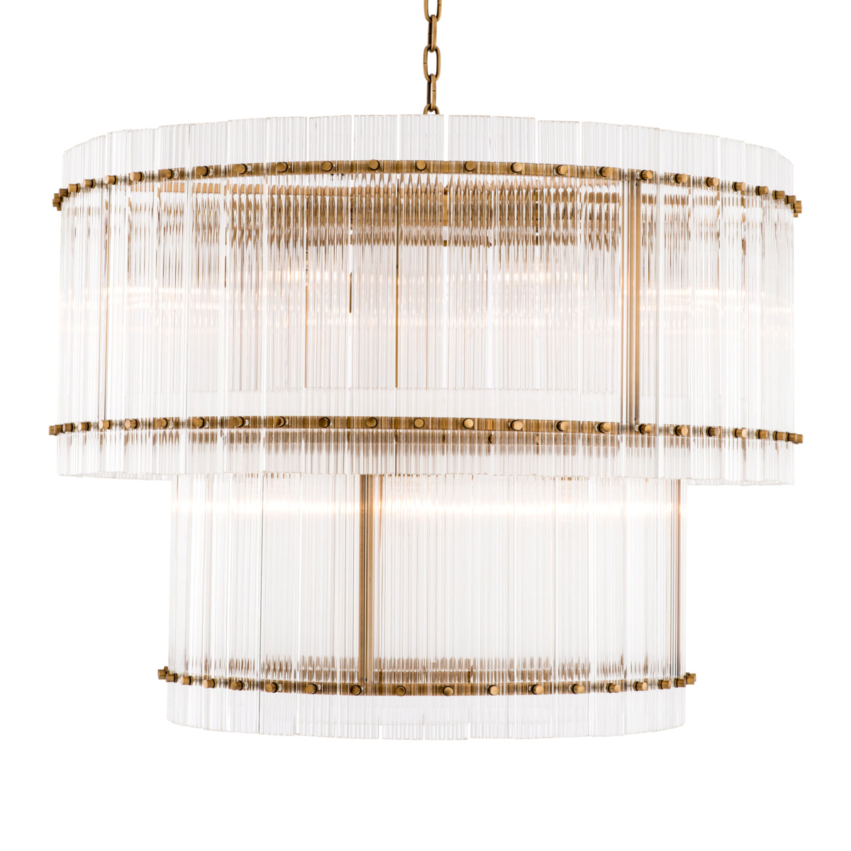 Candelabru Ruby L, finisaj alamă antichizată