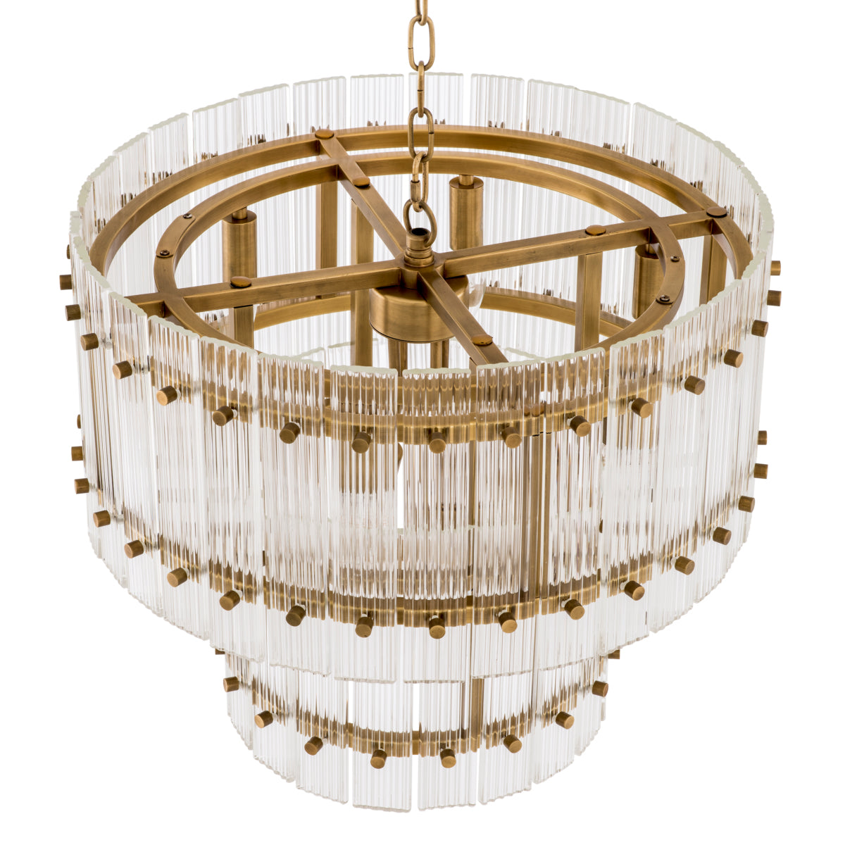 Candelabru Ruby S, finisaj alamă antichizată