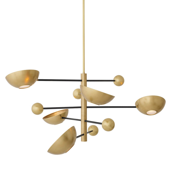 Candelabru Salinas, finisaj alamă antichizată