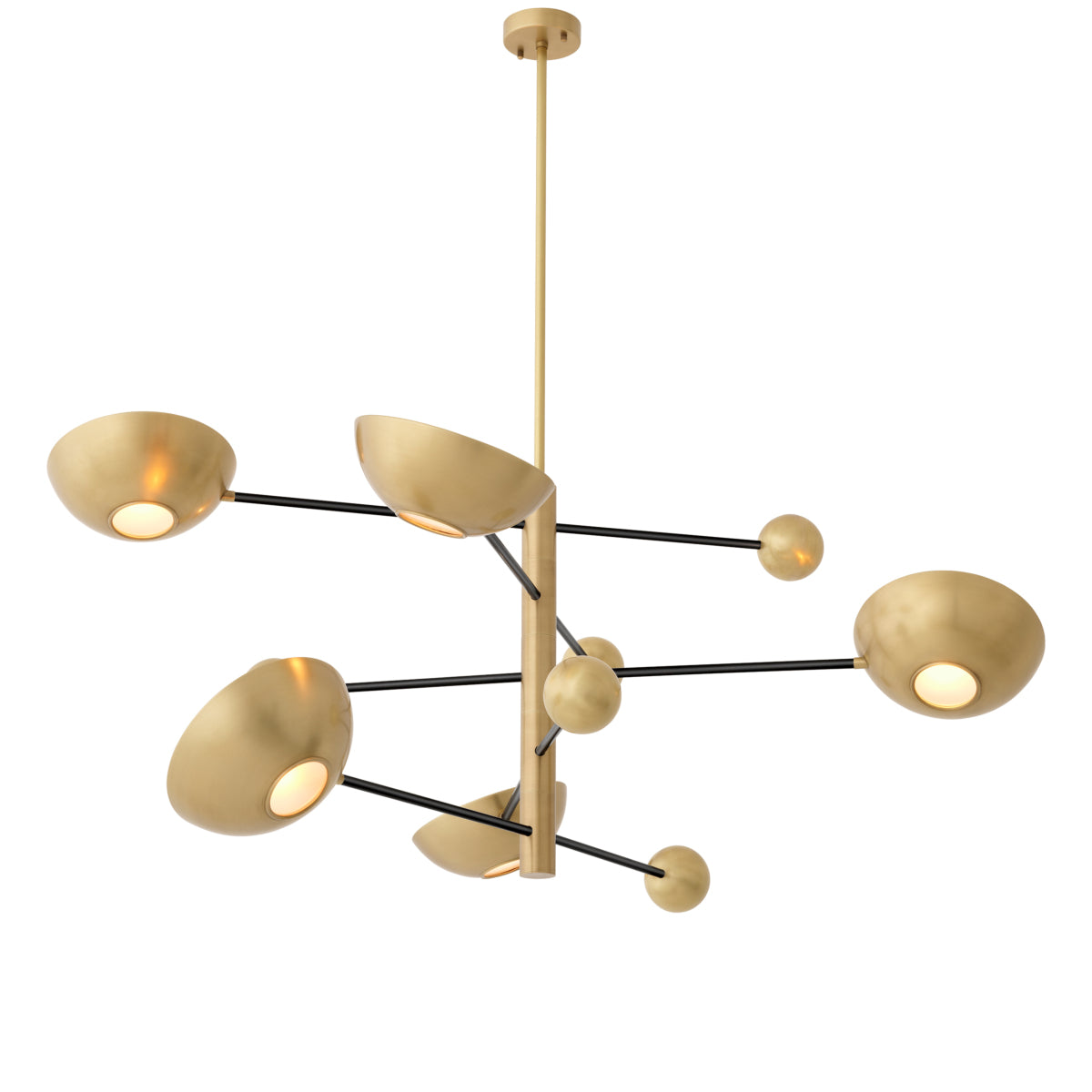 Candelabru Salinas, finisaj alamă antichizată