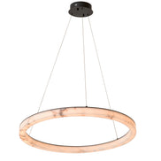 Candelabru Sankt Gallen L, finisaj bronz cu reflexe, alabastru