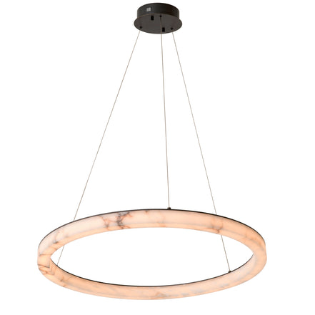 Candelabru Sankt Gallen L, finisaj bronz cu reflexe, alabastru