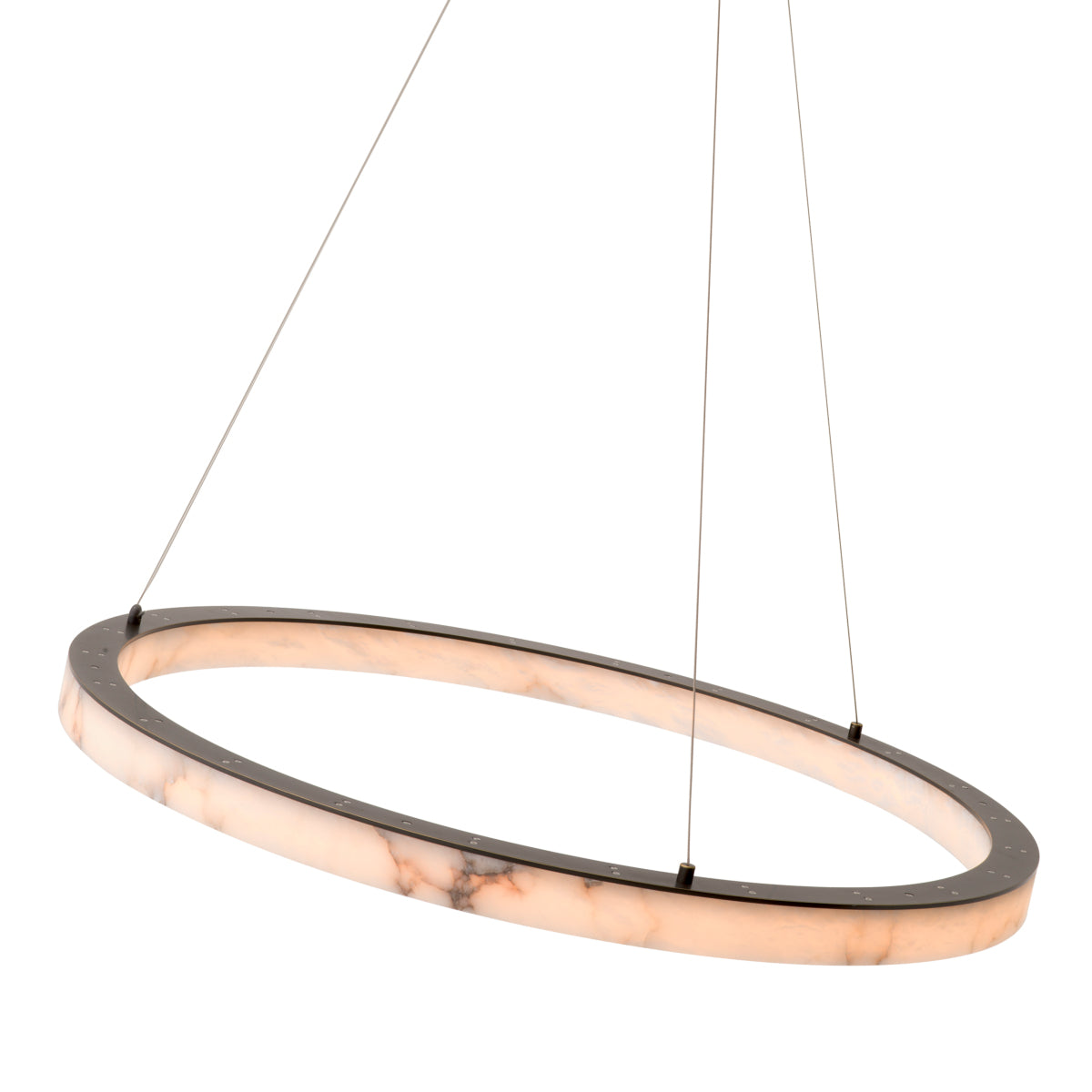 Candelabru Sankt Gallen L, finisaj bronz cu reflexe, alabastru