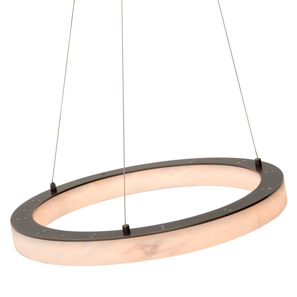 Candelabru Sankt Gallen S, finisaj bronz cu reflexe, alabastru