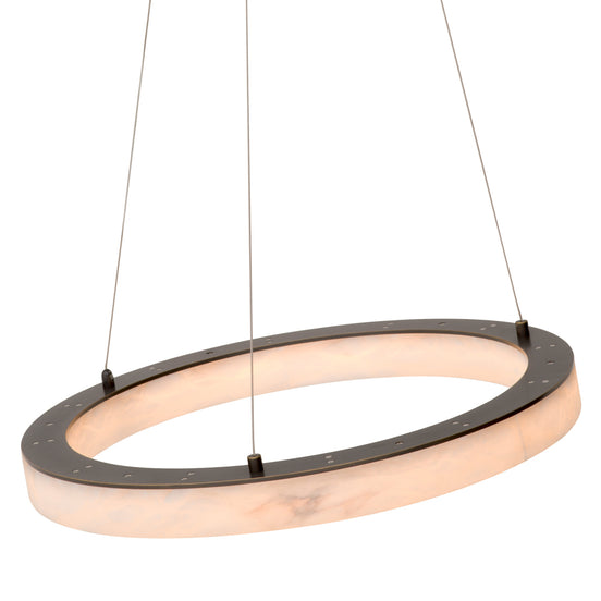 Candelabru Sankt Gallen S, finisaj bronz cu reflexe, alabastru