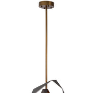 Candelabru Santos Double, finisaj gunmetal, cu alabastru