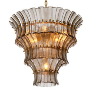 Candelabru Toscano, sticlă fumurie