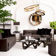 Candelabru Vancouver L, finisaj negru