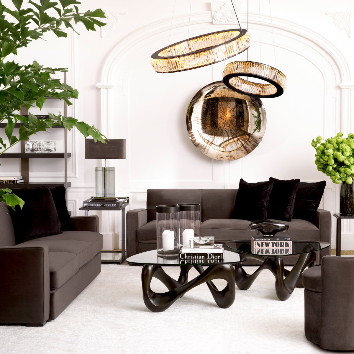 Candelabru Vancouver L, finisaj negru