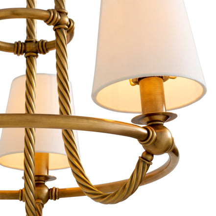 Candelabru Vienna S, finisaj alamă vintage